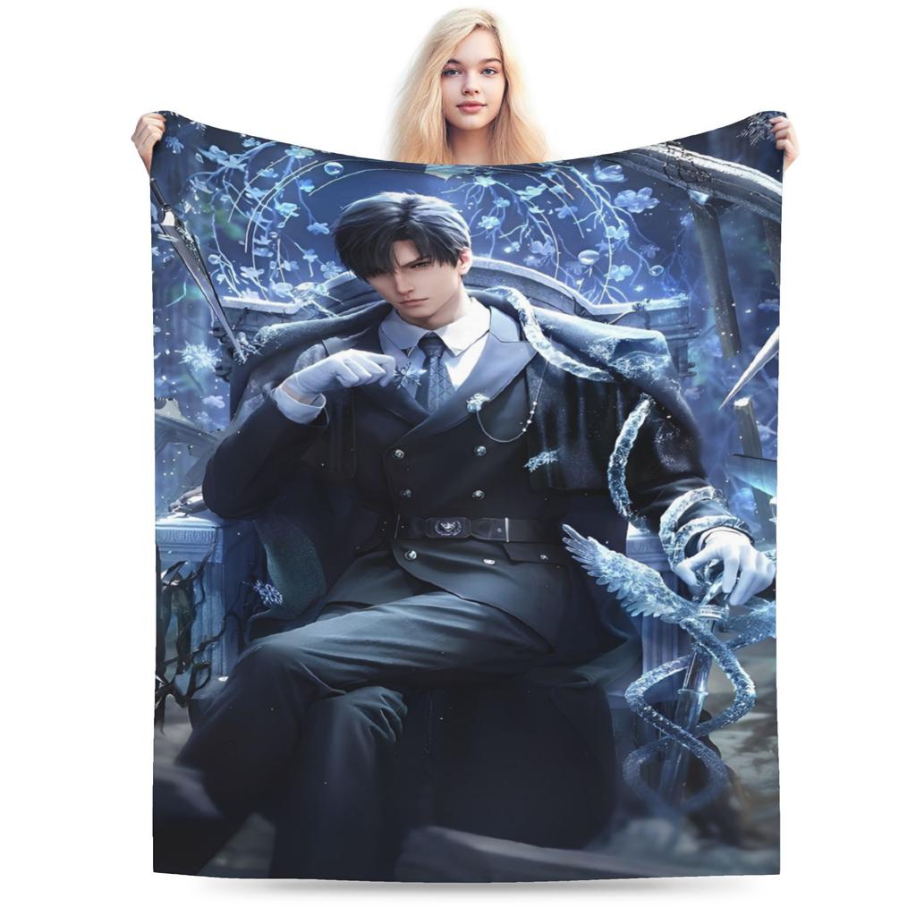 Love and Deepspace Zayne Blankets Velvet Cozy Lightweight Thin Throw Blanket for Bedroom Bedspreads