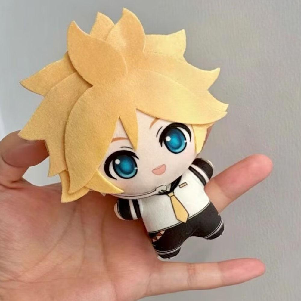 Anime Kagamine Rin Len Plüschpuppe Anhänger Niedliches Kagamine Rin Plüschtier Schlüsselanhänger Kagamine Len Kuscheltier Geburtstag Feiertagsgeschenk 12cm