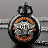 Retro Golden And Silvery Double Dragon Quartz Pocket Watch