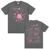 2026 Singer Chiara Oliver La Libreta Rosa Tour Maglietta Grafica Double Sided Uomo Donna Moda Hip Hop Maglietta di Alta Qualità