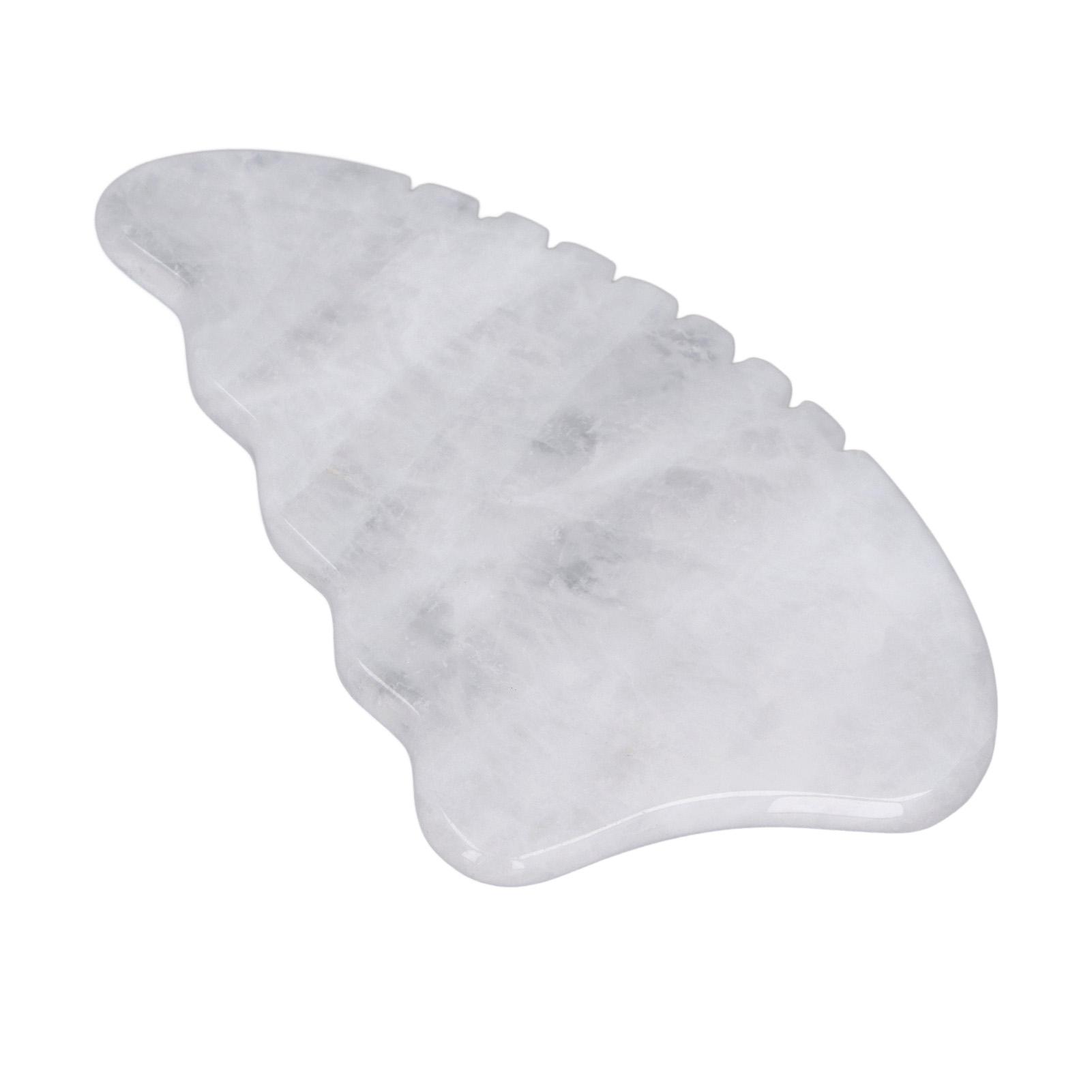 

Массажный инструмент Гуаша из нефрита, полупрозрачный, тонкополированный, нефритовый инструмент Гуаша для лица