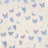 Enchanting Purple Butterfly 5D Nail Art Sticker Shiny Flower Petals Bowknot Animals Insects Adhesive Decoration Manicure Decal