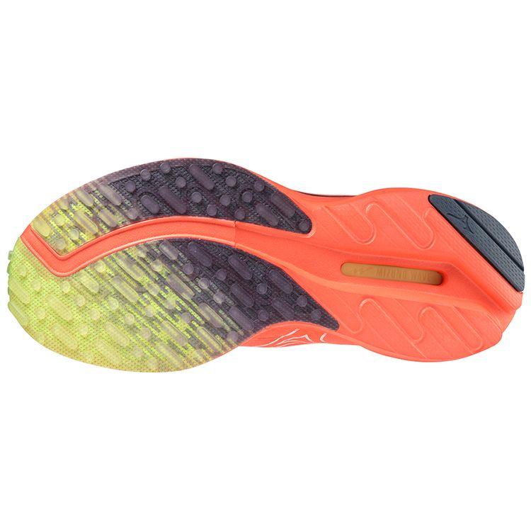 Mizuno Wave Rider Neo 2 Round Toe Lace-Up Fabric Shock Absorbing Non-Slip Durable Breathable Rebound Low-Top Running Shoes Women Sneaker J1GD217802