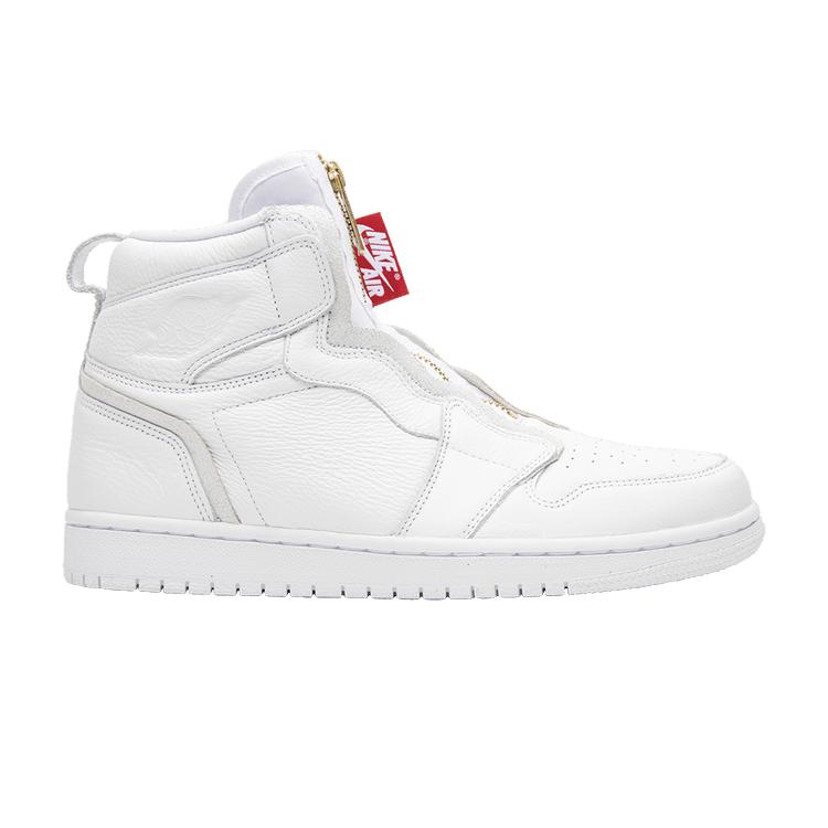 Women's Sneakers Nike Jordan 1 Retro High Zip White (Women's) White/White-University Red