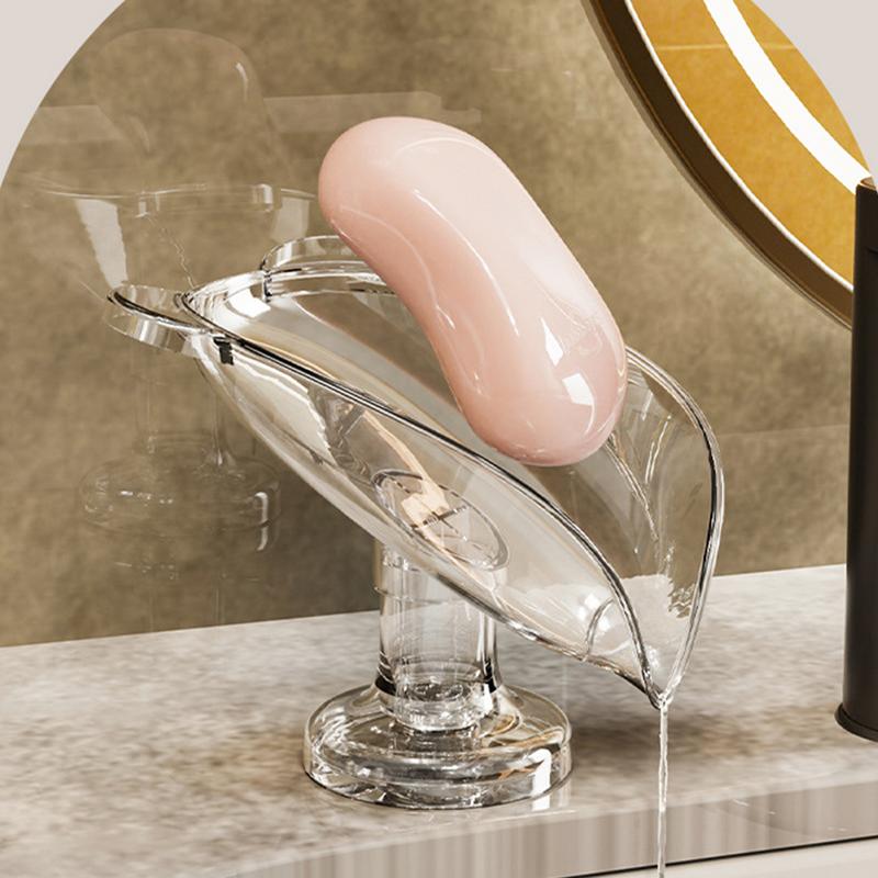 Drainable Suction Cup Soap Case No-drilling Removable Bar Soap Holders Bathroom Countertop Soap Box Bathroom Accessories
