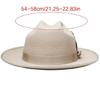 Elegant Woven Belt Hat Cosplay Costume All Matching Panama Hat Stage Performers Dancing Hat Adult Winter Warm Wool Hat