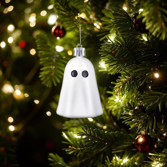 Halloween Hengende Spøkelsespynt Søt Rosa Hvit Spøkelse Halloween Treddekor Mini Spøkelsesdekorasjon for Hjemmefestdekor