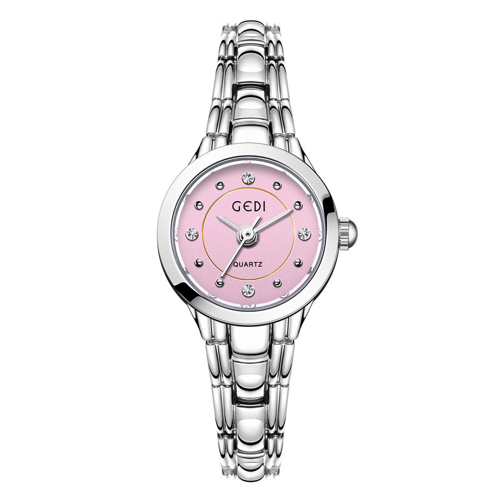Niche Licht Luxe Klein Verfijnd Legering Armband Horloge High-End Gevoel Diamant-Bezet Vrouwen Waterdicht Kwarts Horloge