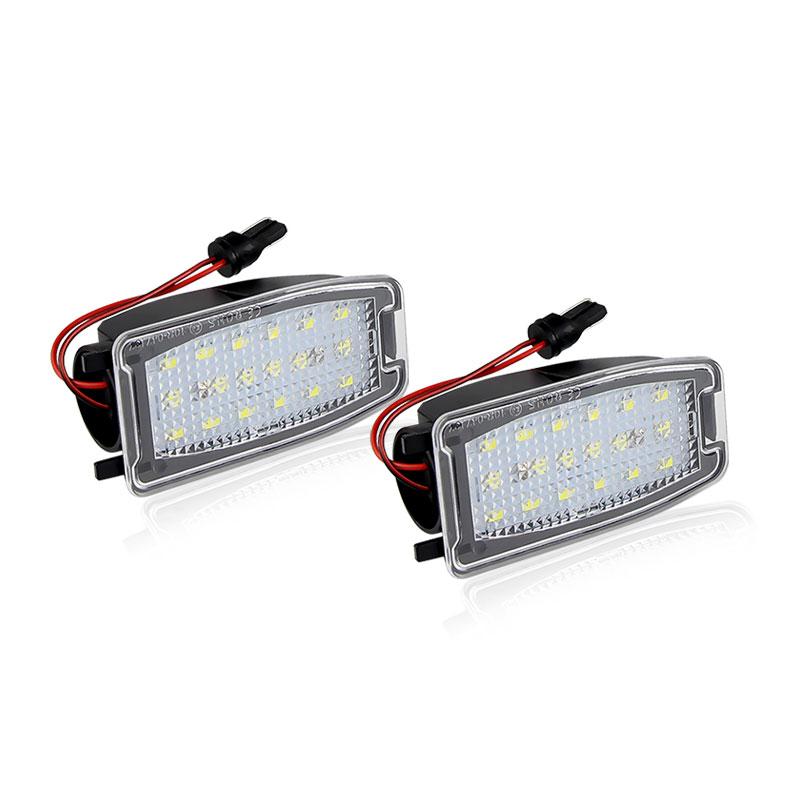 2PCS LED Under Side Mirror Puddle Lights Lamp White 6000K 12V For Volvo XC70 XC90 S60 S80 V70 MK1/2 Land Rover