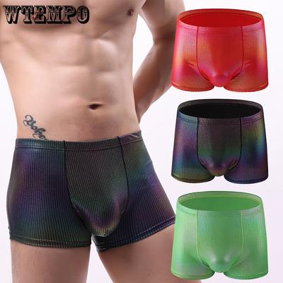 Intimo da Uomo Vita Media Sexy Gioventù Uomo Taglie Forti Confortevole Traspirante Pantaloncini Angolo Piatto