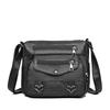 Retro Love Decorative Shoulder Bag, Suitable for Women's Daily Travel Matching, Multi Pocket Crossbody Bag, Large Capacity Women's Bag