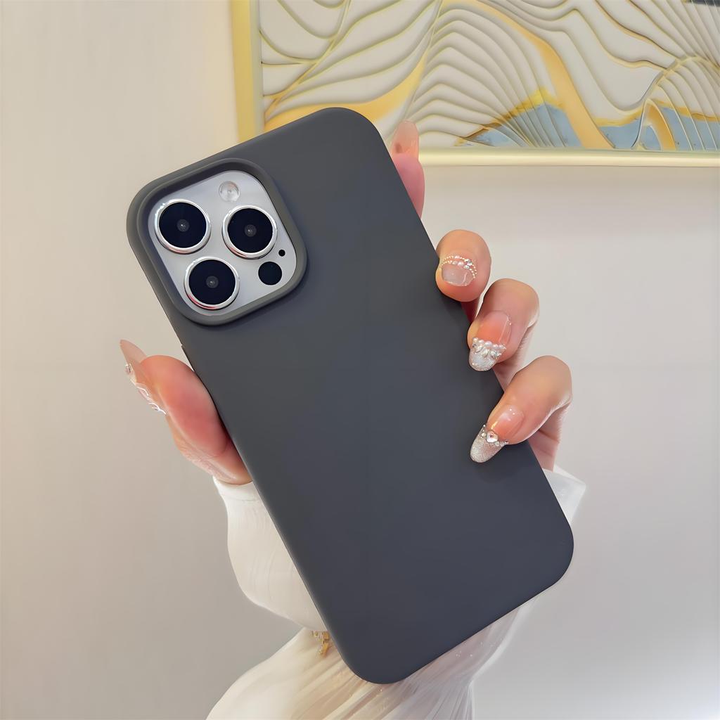 Silicone Phone Case for iPhone 16 15 14 13 12 11 Pro Max XR XS XS Max 7 7Plus Full Protective Cover