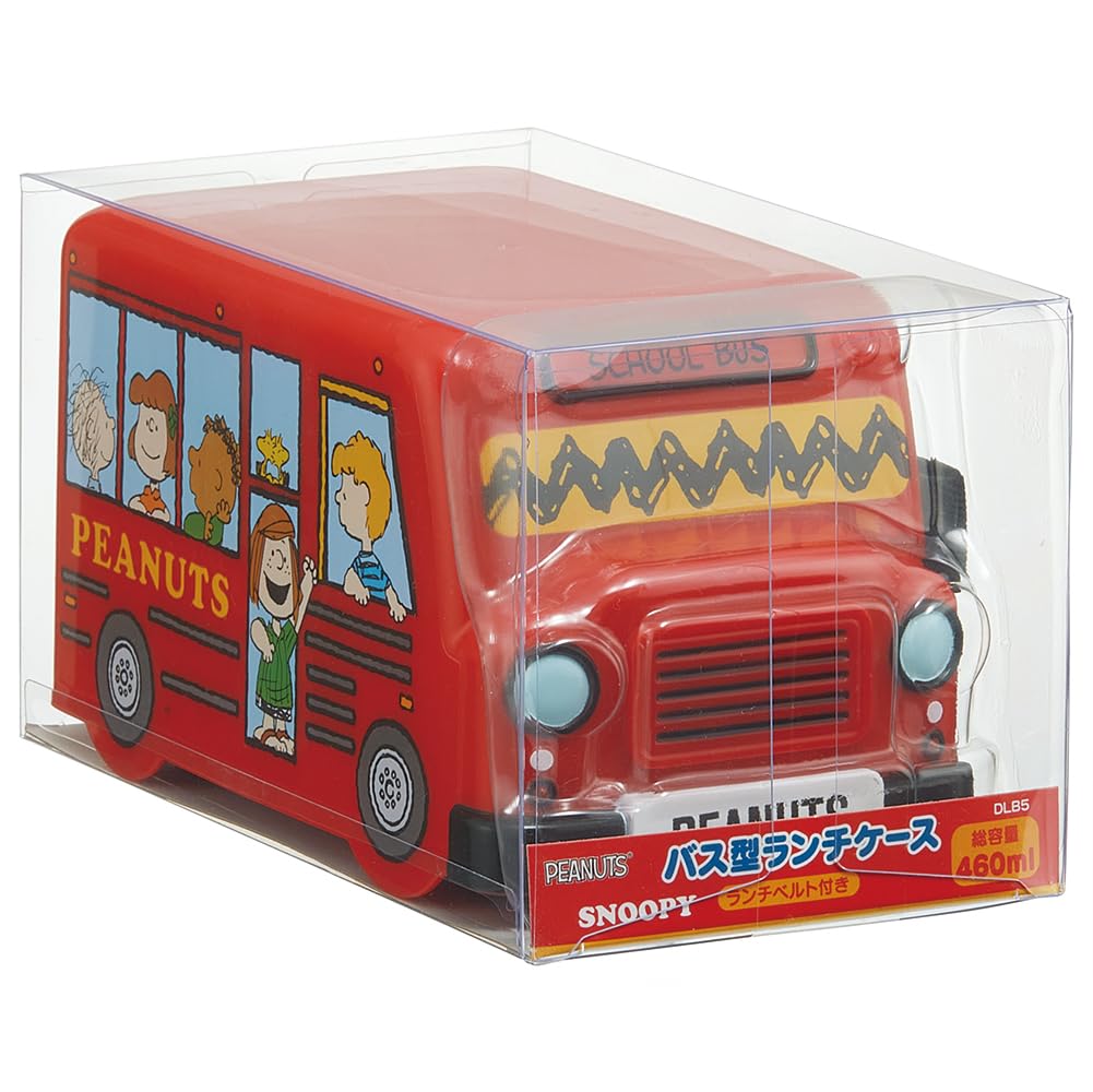Skater Lunch Case with Lunch Snoopy and PEANUTS DLB5 Bus-Shaped Belt,