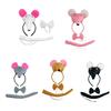 Children Mouse Costume Hairband Bowtie Tail Costume Set CarnivalParty Photoshoots Props Stage Costume School Play Props