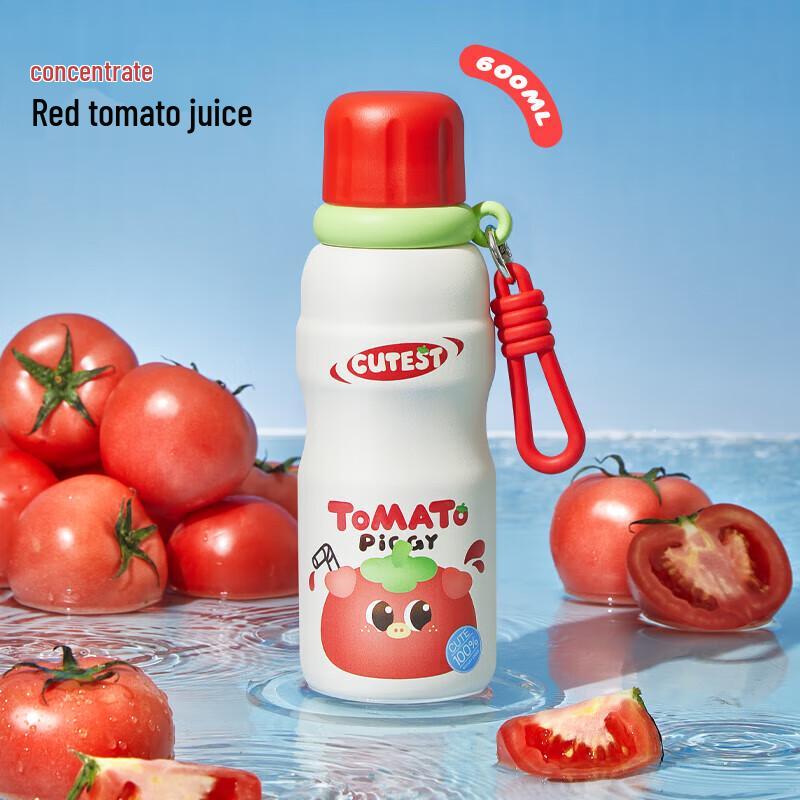 Wushengwu Children s Insulated Straw Water Bottle 600ML