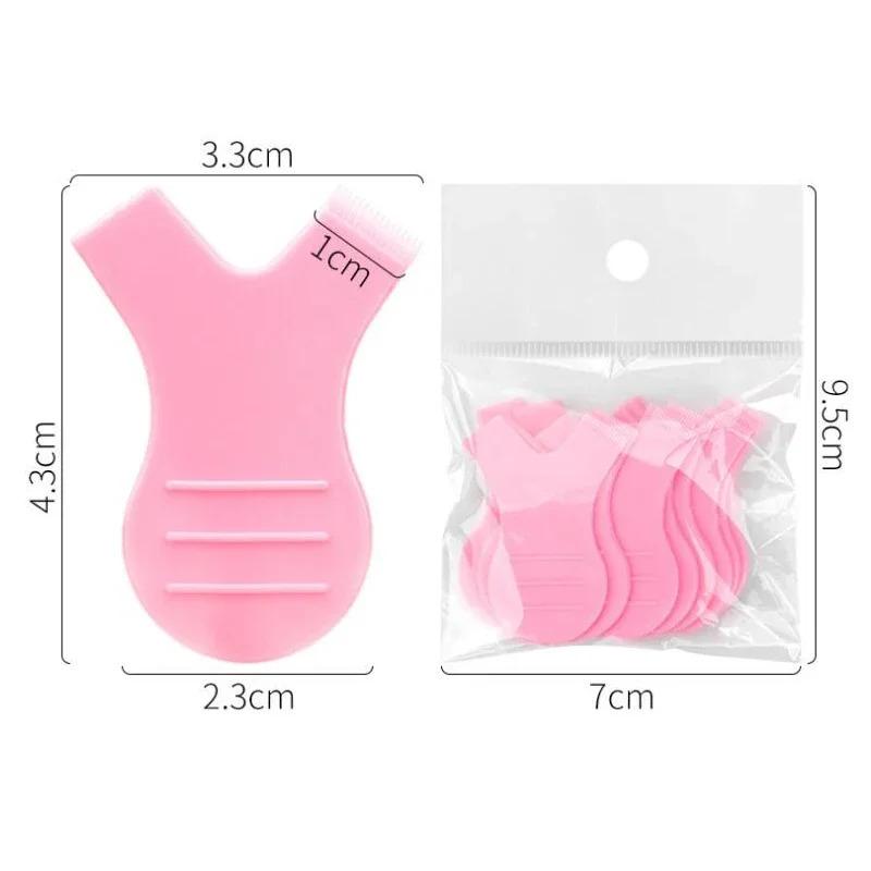 10pcs Makeup Eyelash Brushes Reuseable Plastic Clean Comb Y shape Eyelashe Lifting Curler Eye Lash Extension Perm eyelashe Tools