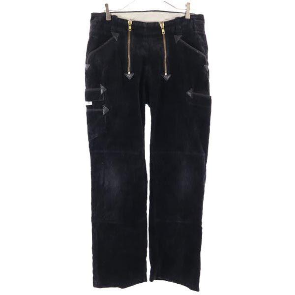 Vintage Black Corps Corduroy Pants W33 Black Logger Pants Men's Used