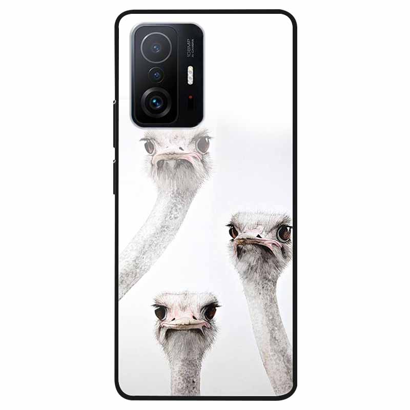 For Xiaomi 11T Tempered Glass Case Soft Bumper Hard Funda For Xiaomi mi 11T Pro Phone Case 11 T 11T Pro 11TPro Back Cover Shells
