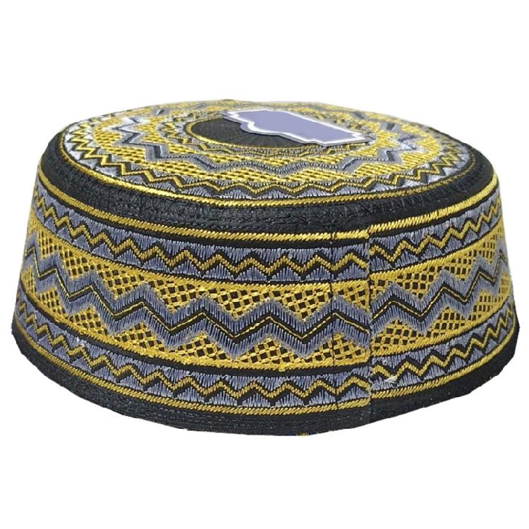 Turban Caps for Men Breathable Cotton Kufi Hat Round Arabia Hat Islamic Skull Hat