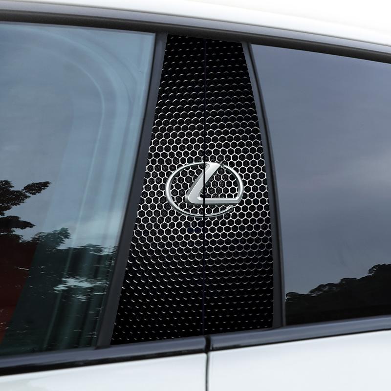 2Pcs Car Center Pillar Protective Film PET Anti-scratch Sticker Decal For Lexus F SPORT GX460 Ct200h IS250 ES 220D IS200 Fsport