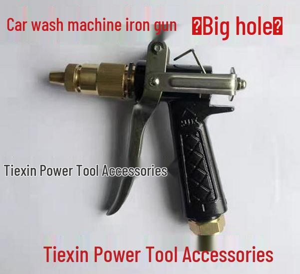 Car Wash Machine Accessory: Iron Gun with Internal Thread (Large Hole) - Item No. 02953