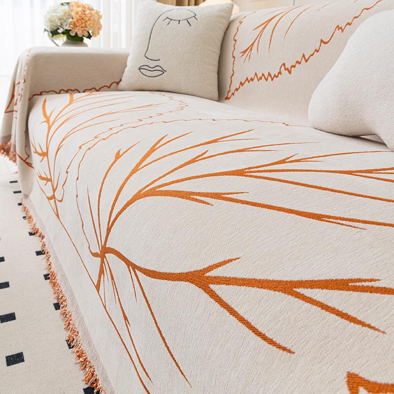 Chenille Sofa Towel, Anti-cat Scratch Sofa Cover, Simple Sofa Cushion, Full Set of Sofa Cover, All-inclusive Universal Cover