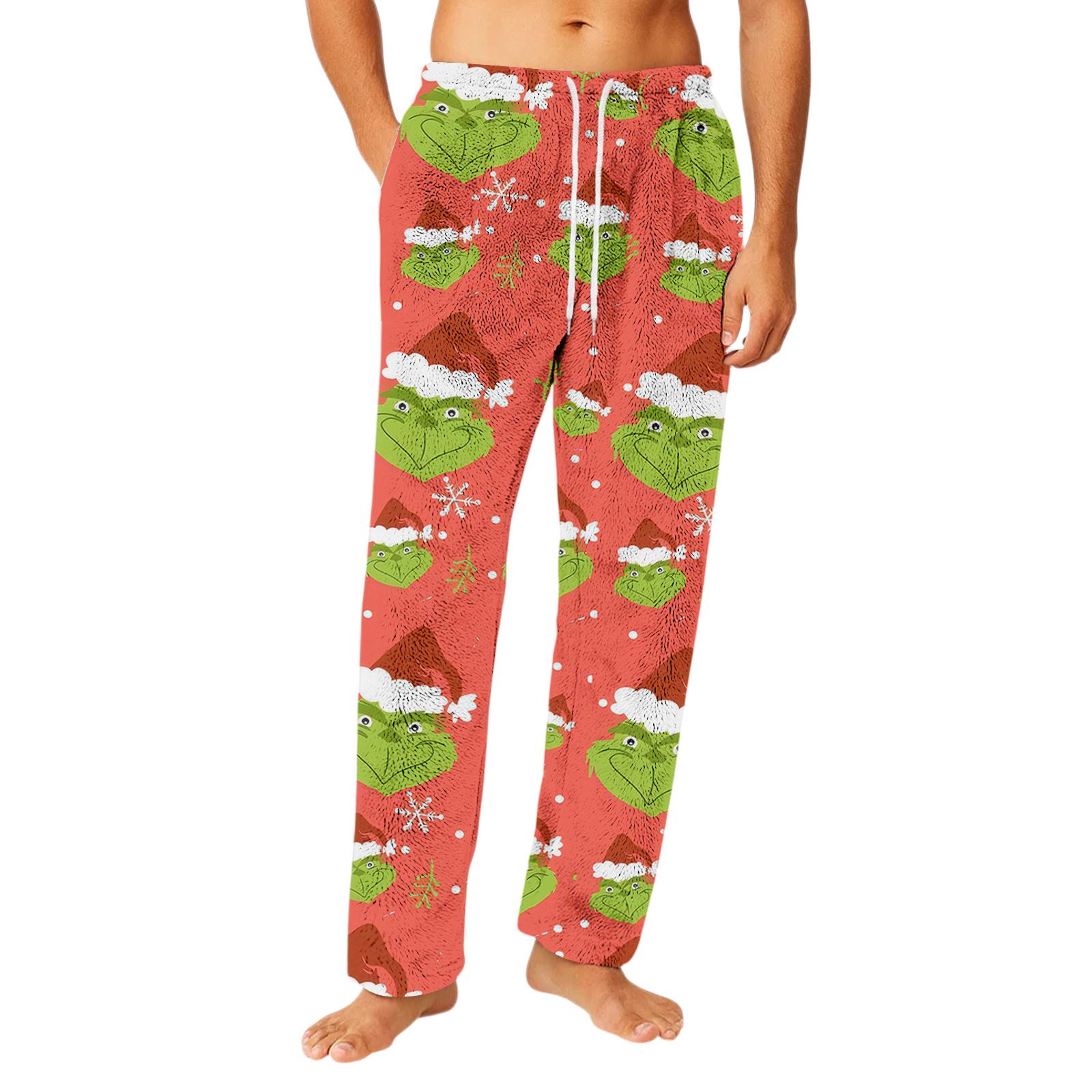 

Мужские фланелевые брюки с карманами на кулиске, домашняя одежда, штаны для сна XL