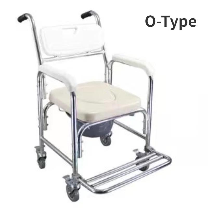 

3 в 1 алюминиевый сплав стул-туалет для ванной комнаты, душа, туалета, инвалидной коляски, домашнего хозяйства, переносного табурета для пожилых людей O-Type