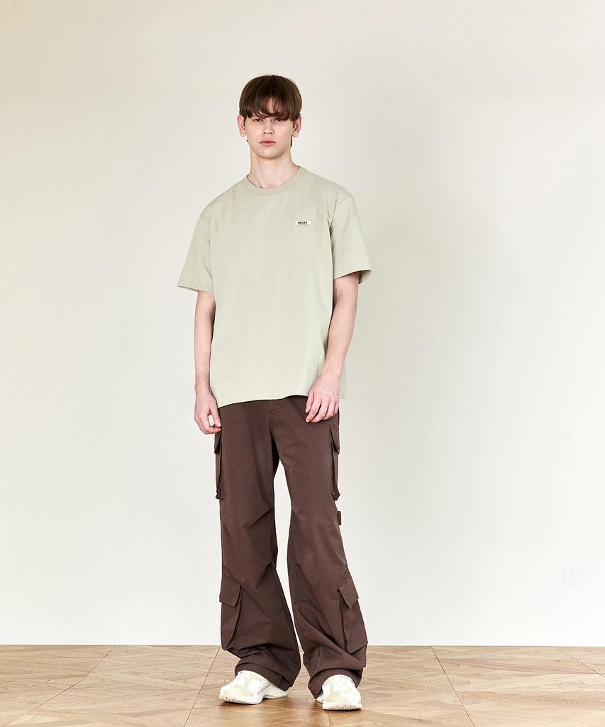 Hoite Het Strap Cotton Cargo Pants (Brown)