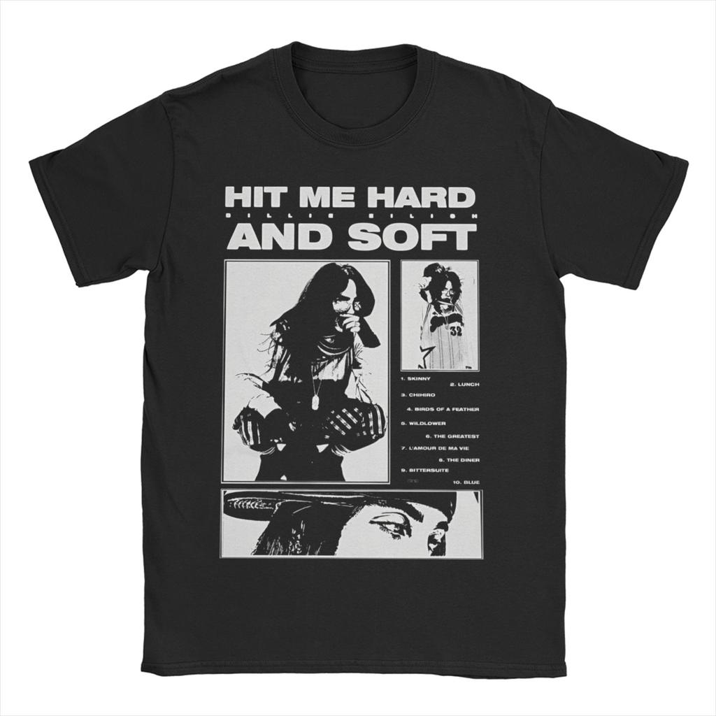 Amerikanisches Sänger T-Shirt für Männer Frauen BILLIEEILISH Baumwoll-T-Shirt Rundhals Kurzarm T-Shirts Klassische Kleidung