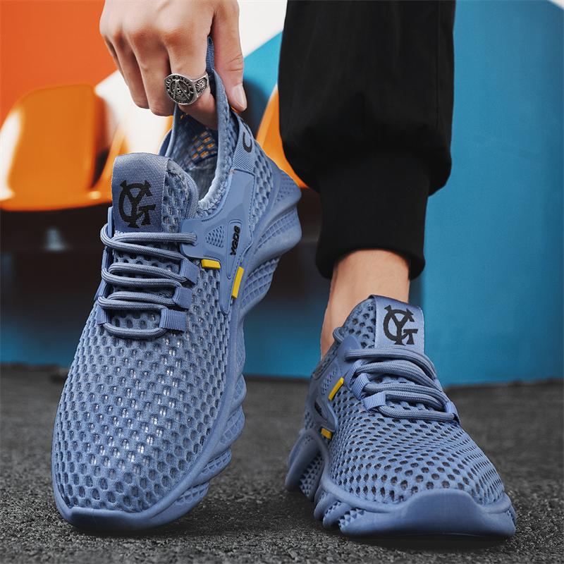 Neue Mode Herren Frühling und Sommer Low Top Bequeme Schuhe Atmungsaktive Freizeitsneaker