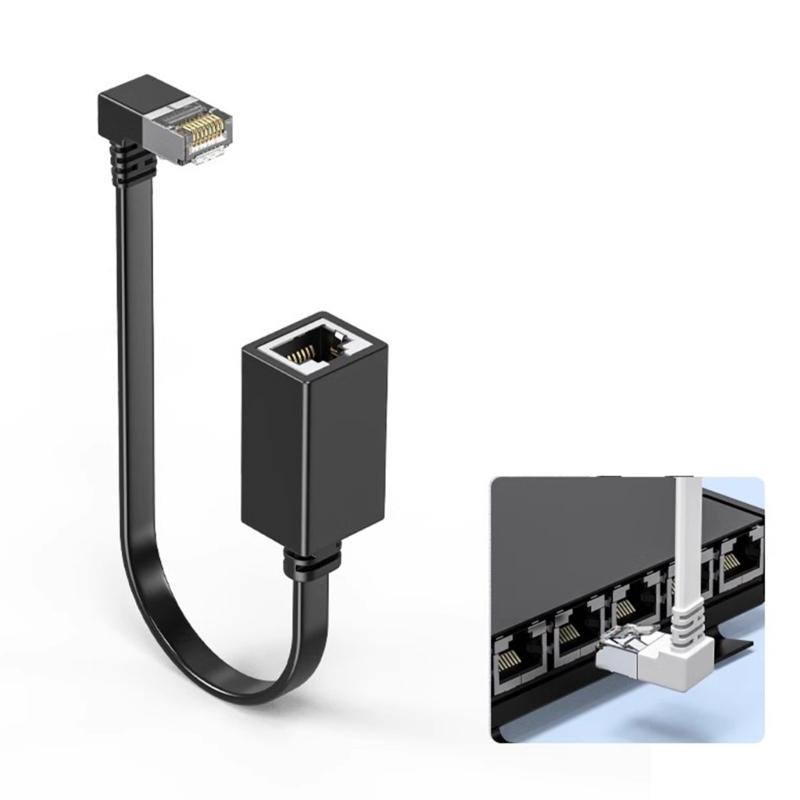 כבל מאריך רשת Ethernet Cat7 מחבר זכר לנקבה כבל מאריך RJ45 כבל LAN 10G Gigabit למחשב