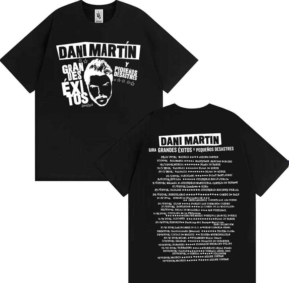 Dani Martn Concierto 25 Aos Album Merch Tshirt Unisex Women Fashion Hip Hop Streetwear T Shirts Cotton Comfort T Shirt