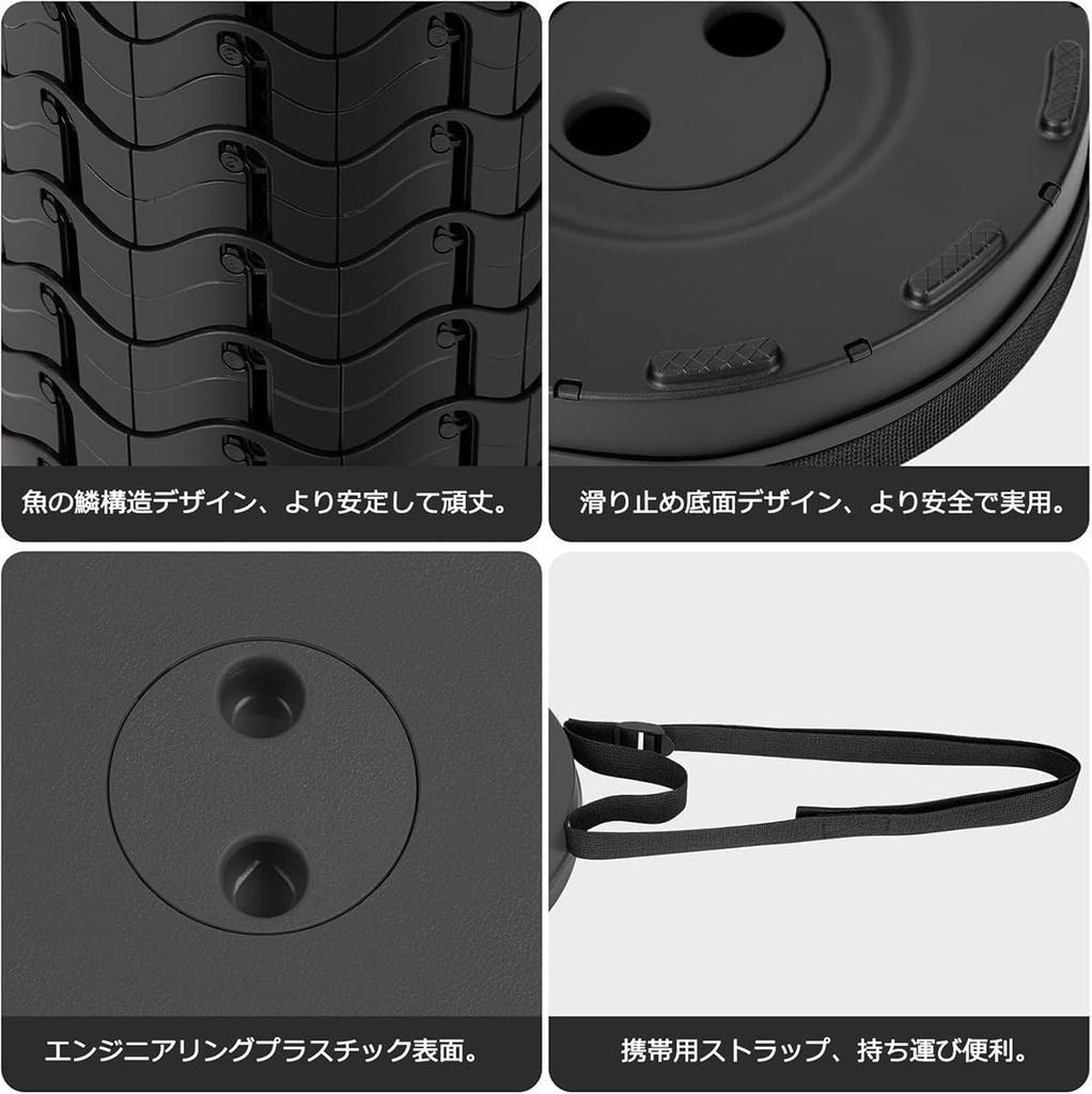 Folding Height 250kg Weight Camping Outdoor Suitable for with Handle Chair, Extendable, Adjustable, 1-Second Open/Close, Lightweight, Compact,