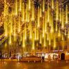 Hanging Tree Solar LED Meteor Shower Fairy Lights for Outdoor Atmosphere Decor