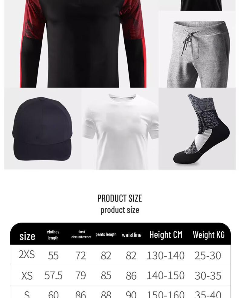 Unisex Long Sleeve Football Training Kit