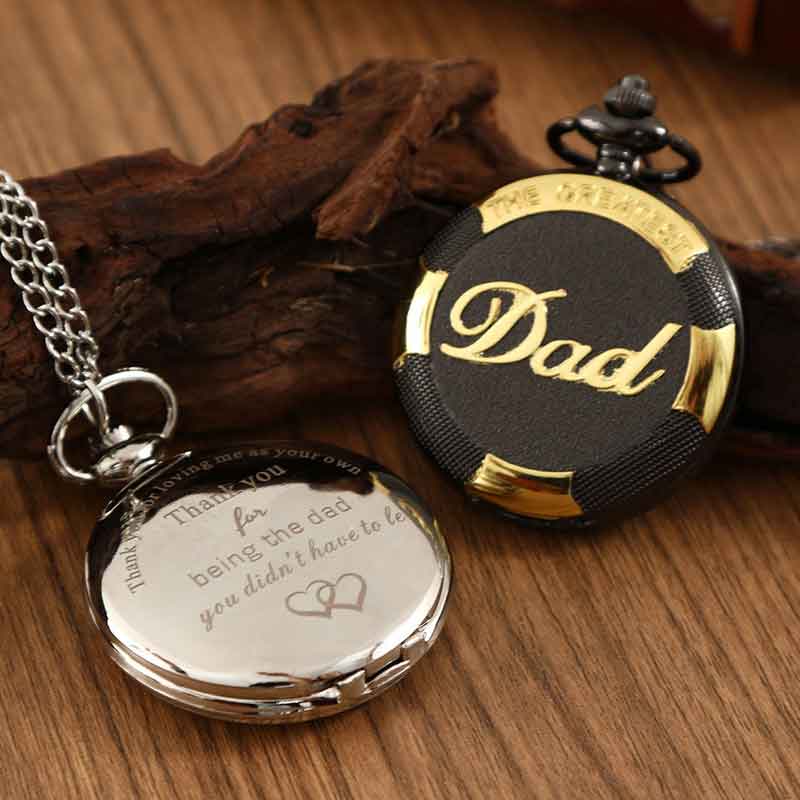 

2 шт./набор Мужские карманные часыЗолотые кварцевые мужские карманные часы с цепочкойЛучшие подарки на День отца