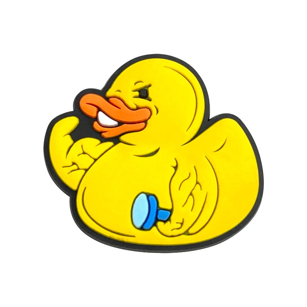Little Yellow Duck Soft PVC Pen Holder - Detachable Student Accessory
