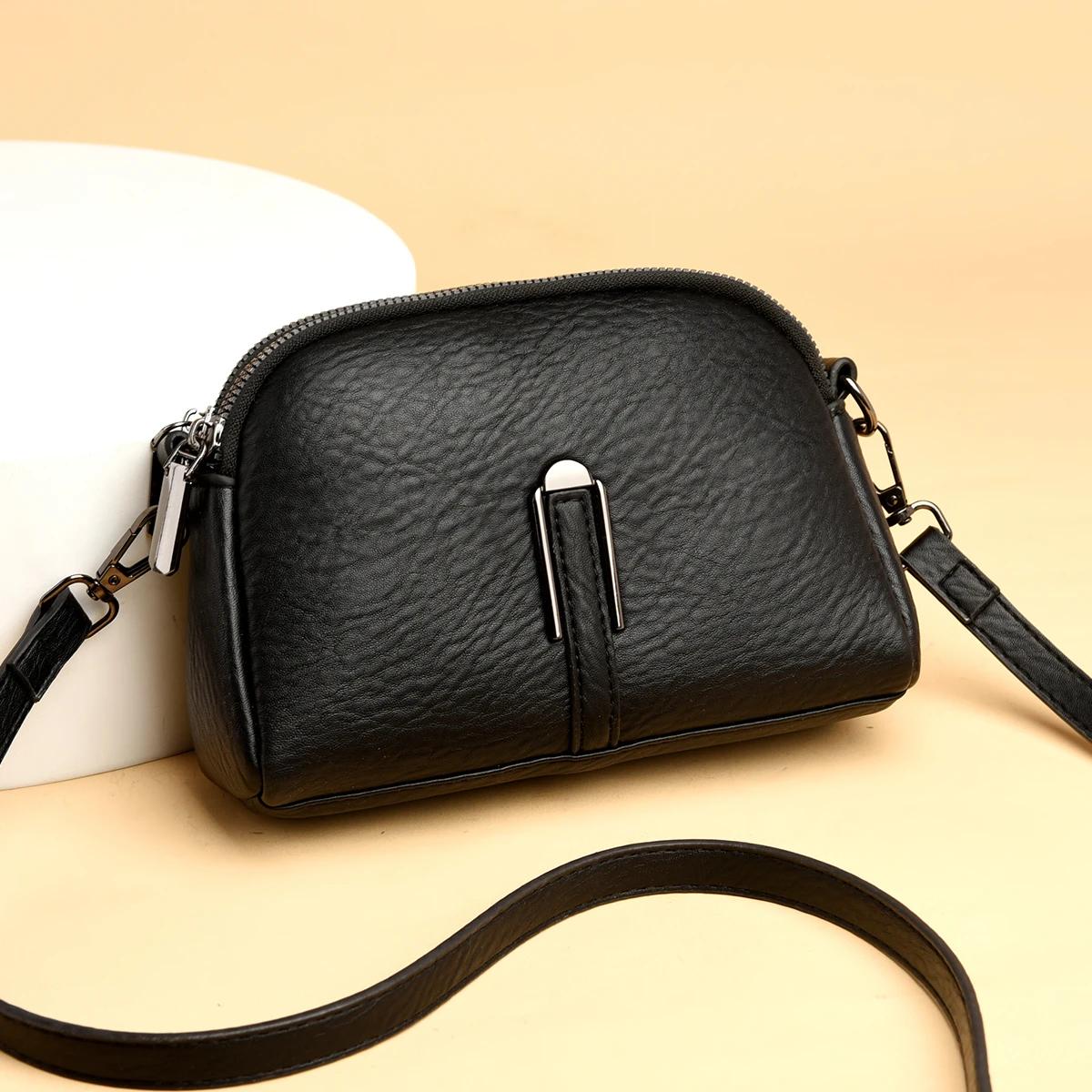 

Роскошные сумки через плечо для женщин, дизайнерские маленькие сумки из плутониевой кожи и женские однотонные повседневные сумки-мессенджеры через плечо