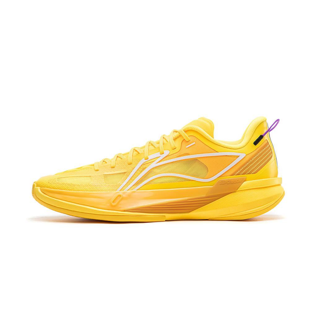 Li Ning ULTRALIGHT Dämpfung Abriebfest Atmungsaktiv Rückprall Grip Niedrig geschnittene Basketballschuhe Herren Gelb ABAW005-6