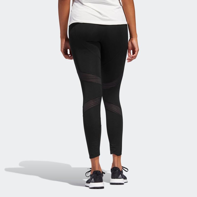 Adidas Solid Color Logo High-Waist Running Tights Women Bottoms Black DT2842
