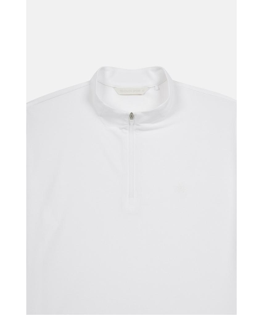 Koolongseupocheu Women'S Moss Dry Basic Zip-Up Short Sleeve T-Shirt Jktcm26252Owh