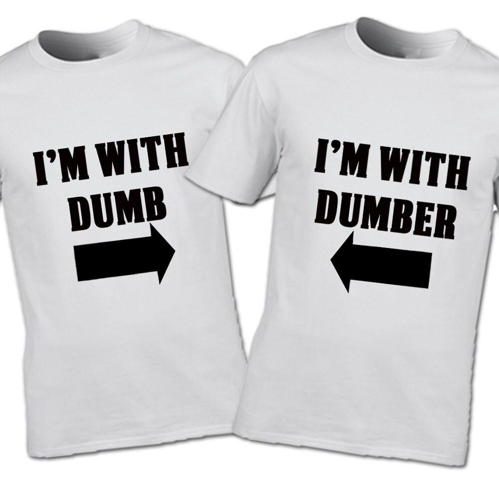Combo 2 shirt I m With Dumb and I m With Dumber  Shirt Unisex S-5XL 1H0675 Unisex T-Shirt S