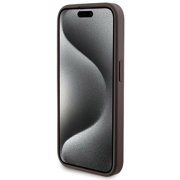 Set Guess Gubpm5P15X4Gemgw Iphone15 Pro Max 6.7 Hardcase + Powerbank 5000Mah Magsafe Brown 4G Metal Logo