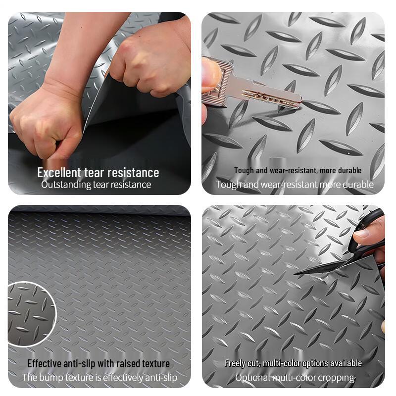 Haosikepu Herringbone PVC Anti-slip Floor Mat