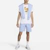Nike FFF Small Logo Animal Pattern Ribbed Crew Neck Soccer Tee Men Tops White FV8583-100