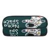 Pen Case Easy Open Zipper Spacious Interior 300D Polyester with Mesh Pocket Removable Divider and Pen Slots for Student Stationery