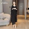 Elegant Irregular Hem Chiffon A-Line Dress