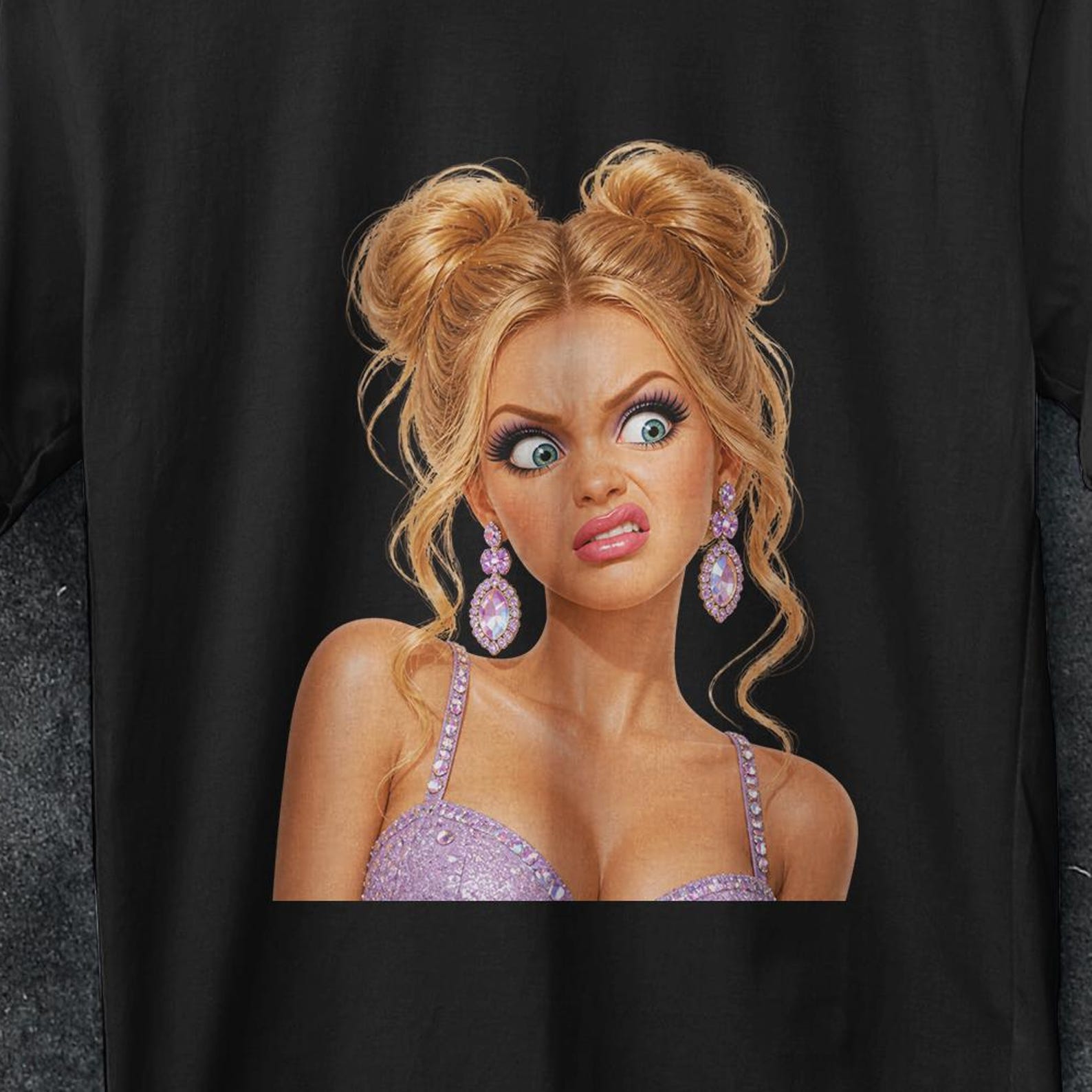 Doll face meme shirt, Shocked Doll Funny Meme Shirt, Disgusted Doll Shirt, Inappropriate Shirt, gifts for woman, trending graphic tees 3XL