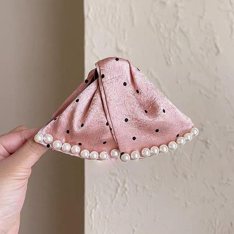 

Милая заколка-треугольник для волос с искусственным жемчугом, темпераментная заколка-акула для хвостика, универсальные аксессуары для волос для женщин розовый